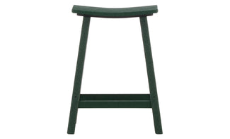 Polywood Green Saddle Counter Stool 9